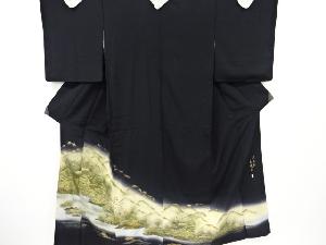 作家物　金彩大覚寺模様留袖(比翼付き)